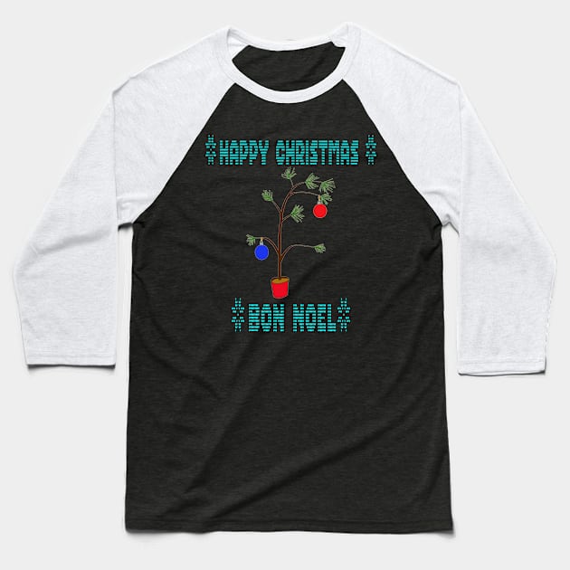 Ugly Christmas sweater - crap christmas tree, family christmas T shirt Baseball T-Shirt by DigillusionStudio